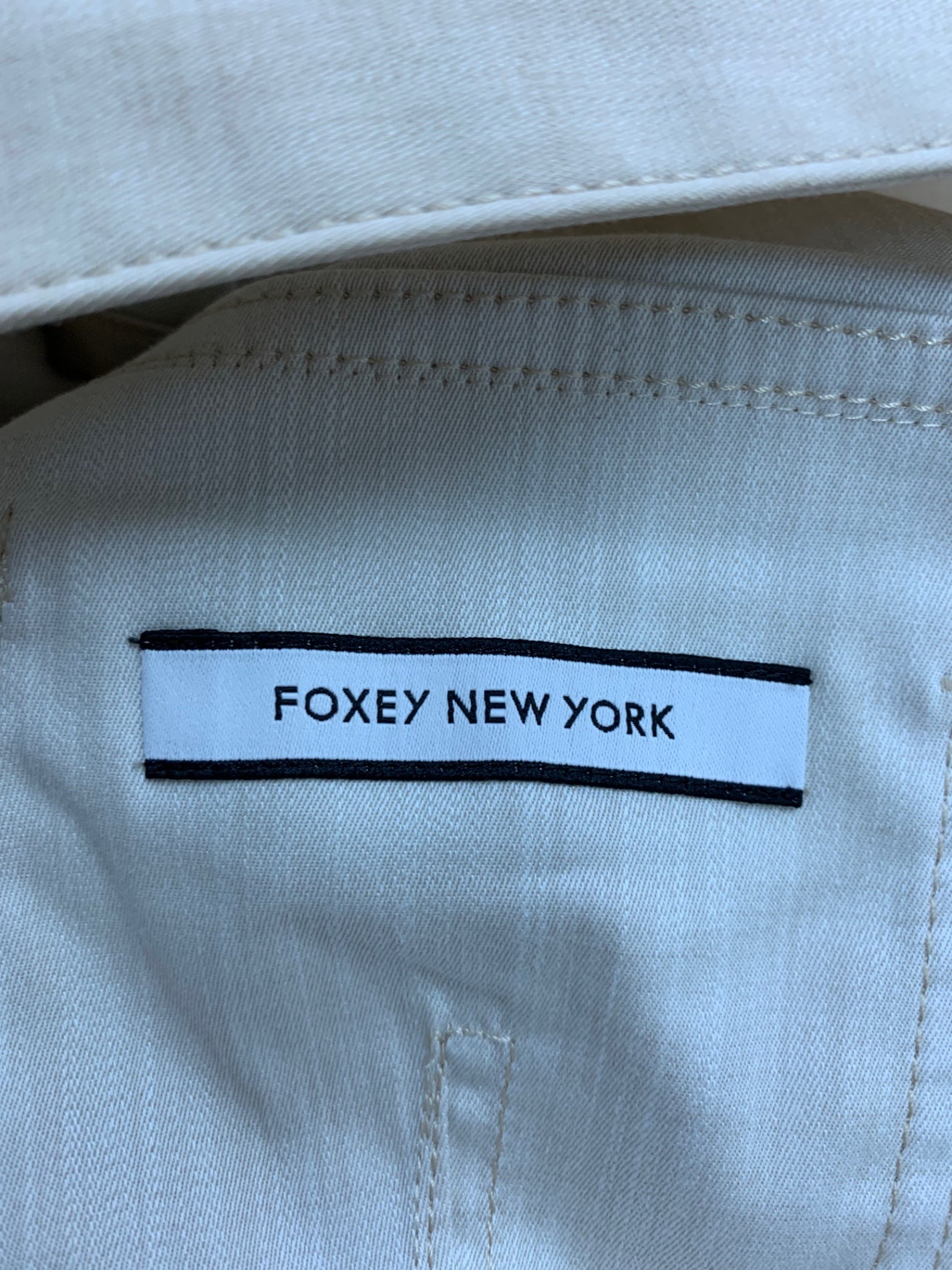 フォクシーニューヨーク Denim Lily 42637 デニムシャンブレージャケット 38 ベージュ クロップ丈 ITSEYRWSV9V8 【SALE】