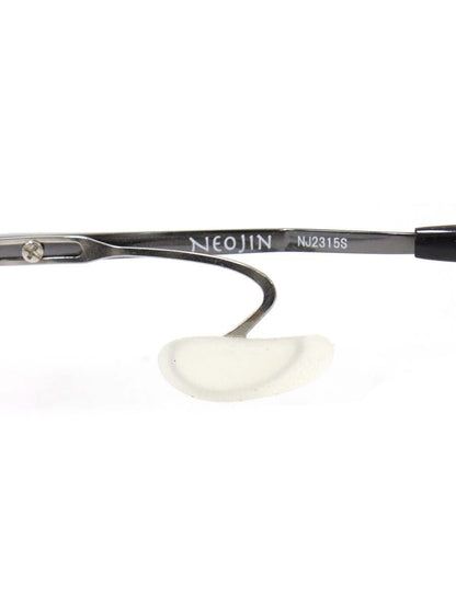 ネオジン ノーズパッドレス NJ2315S メガネ メタルブラック/ブラック メタルフレーム フルリム スクエア ITQN8FH3L7AK