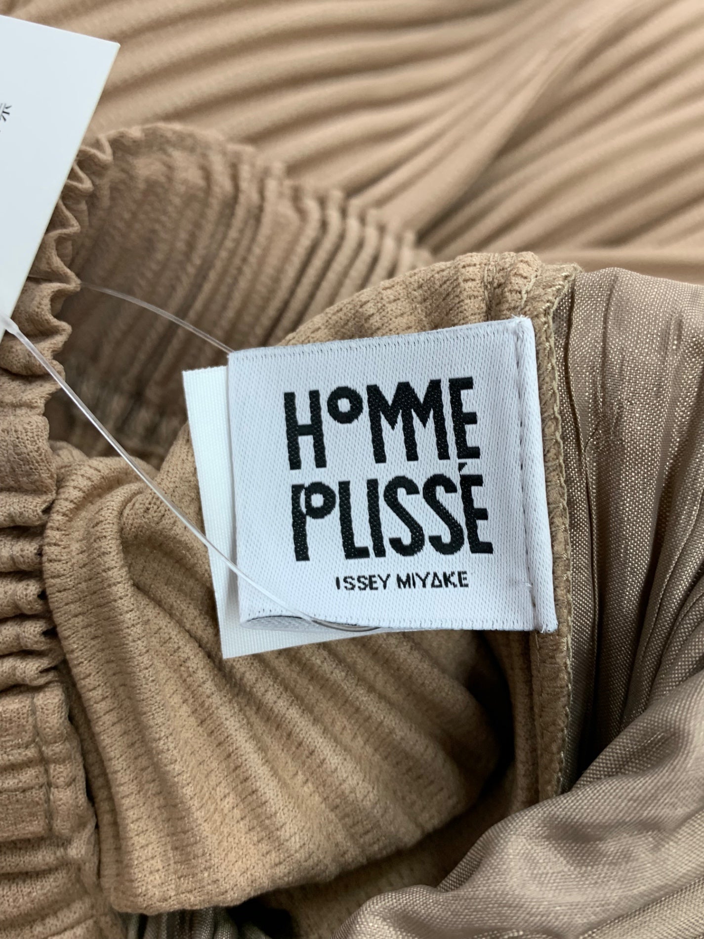 オムプリッセイッセイミヤケ HP43JF138 イージーパンツ 2 ベージュ プリーツ IT6LQSOYZQGH