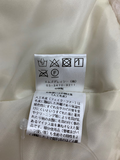 エムズグレイシー フェイクファーケープ 396504 ケープ F アイボリー リボン IT6LHSE67BW4 【SALE】