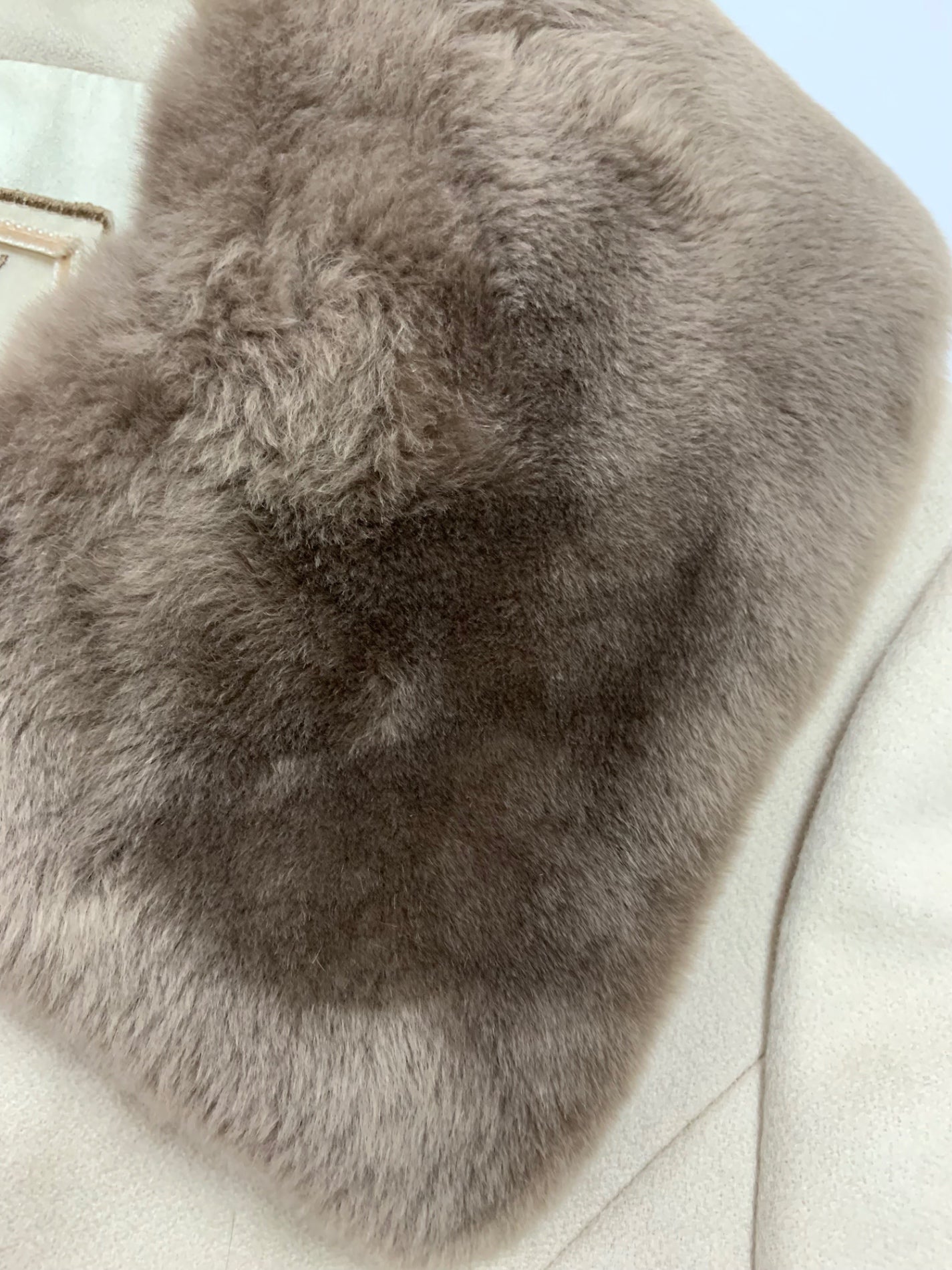 フォクシーブティック Coat Noisette 36160 コート 38 ベージュ ヌートリアファー カシミヤ シルク ITA252G115PC
