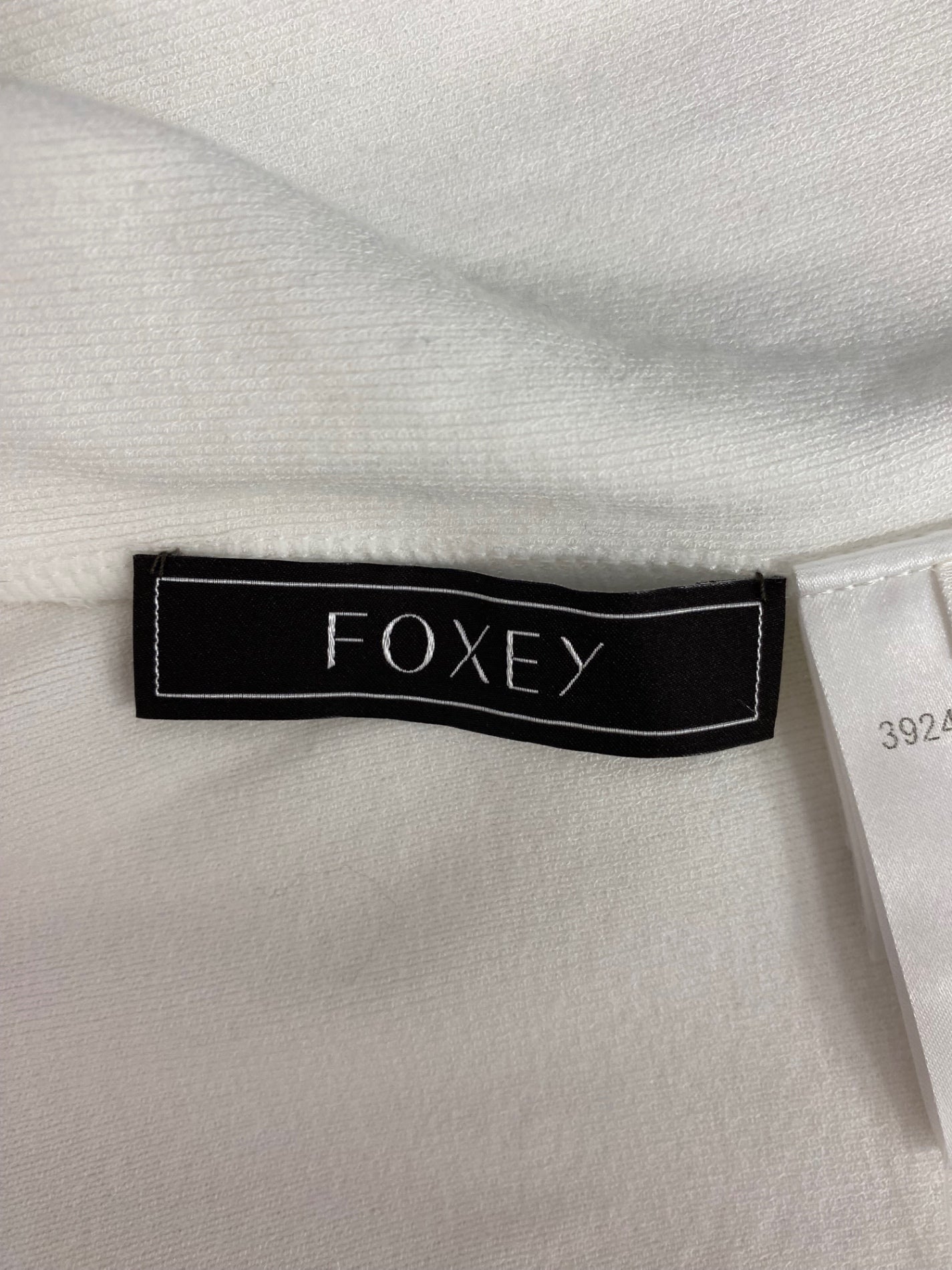 フォクシーブティック New Square Cardigan 39247 カーディガン 38 ホワイト ニット ITYN72OFHBKE