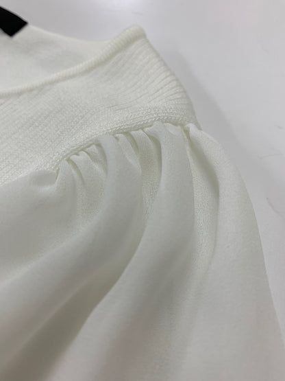 ルネ 5332060 カーディガン 36 ホワイト パール ジップアップ IT1GNFIF90U8