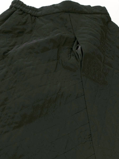 エムズグレイシー カメリアｘリボン柄キルティングフレア 417613 スカート 40 ブラック ITBCMPIOEDDC