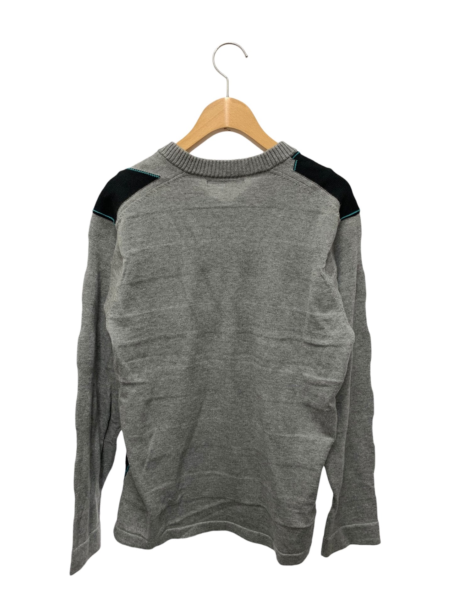 イッセイミヤケメン ME61KN078 Vネックニット 1 グレー コットン ITKK4X71JHWC