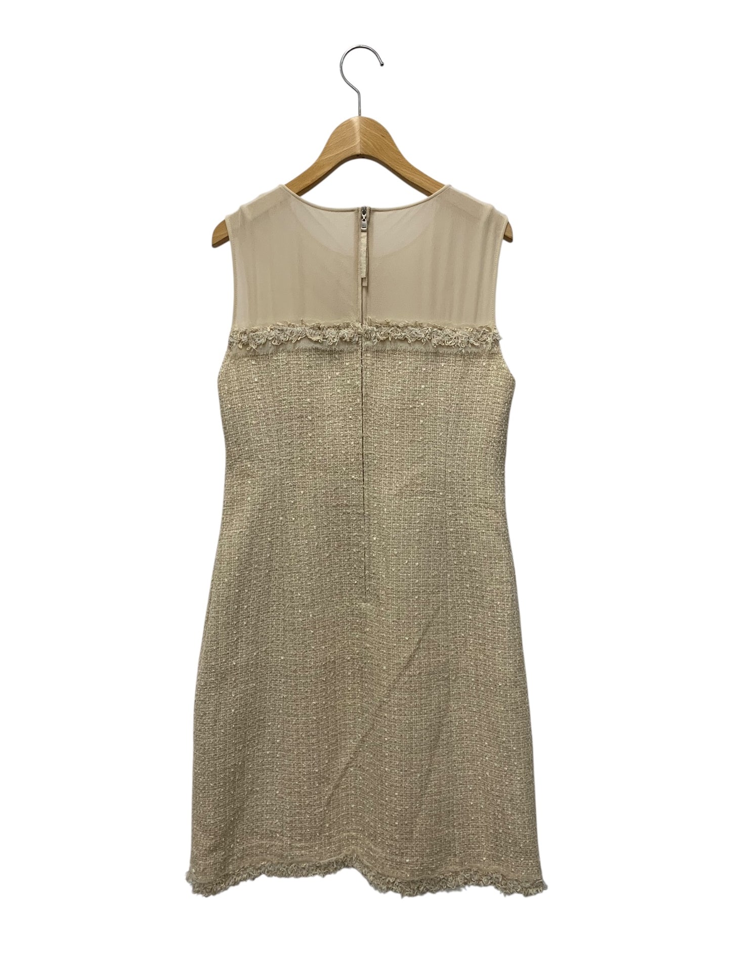 フォクシーブティック Classic Tweed 35285 ワンピース 40 ベージュ ITW9GADP80J4 【SALE】