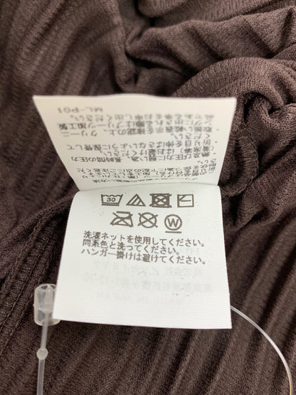 オムプリッセイッセイミヤケ HP14JL126 テーラードジャケット 3 ブラウン 1B プリーツ IT21BJH3K0FQ