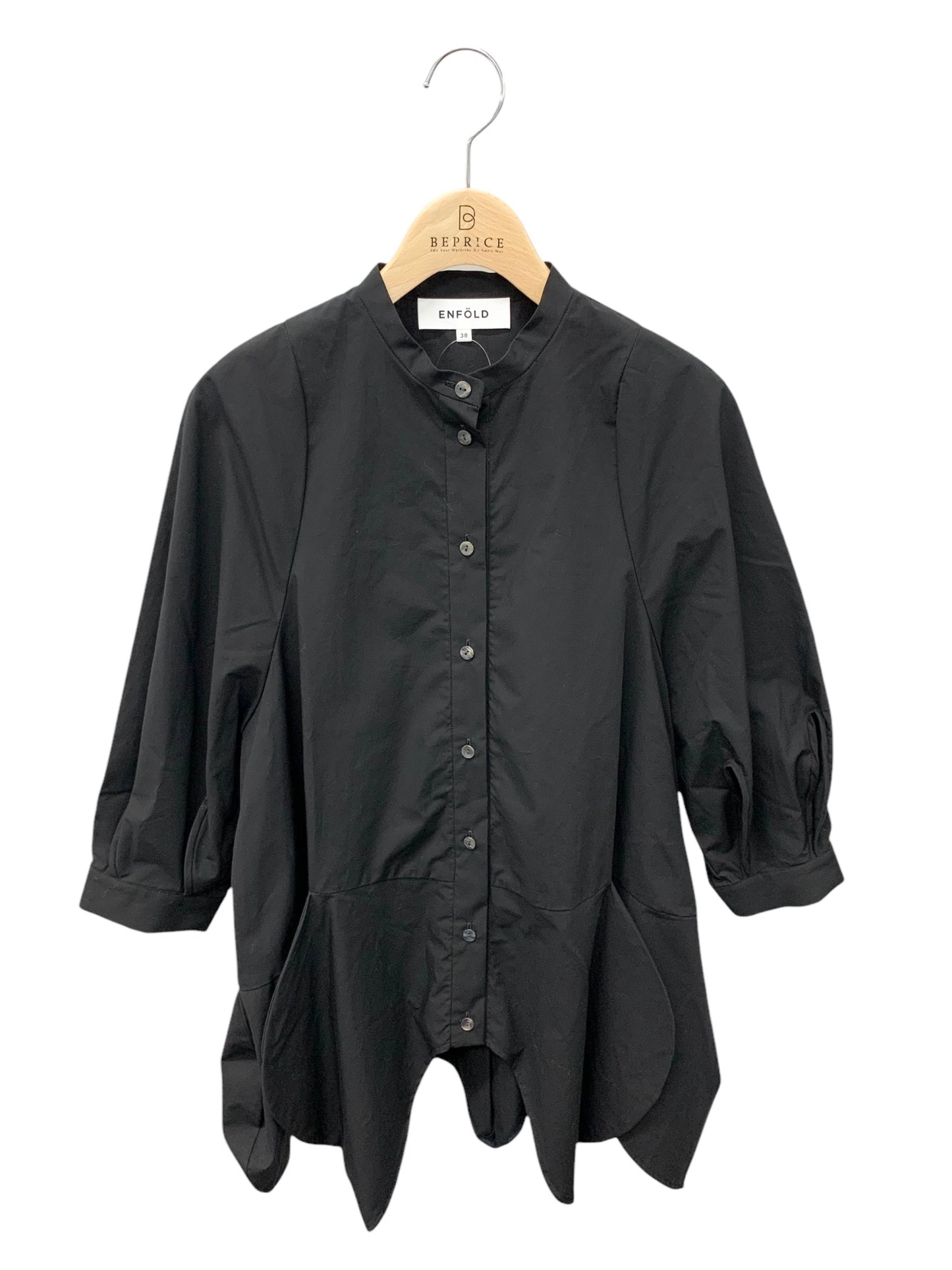 エンフォルド タイプライター Flower BL/ブラウス 300HA230-2680 38 ブラック ‘24人気完売品 IT444DK4NF98