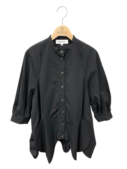 エンフォルド タイプライター Flower BL/ブラウス 300HA230-2680 38 ブラック ‘24人気完売品 IT444DK4NF98