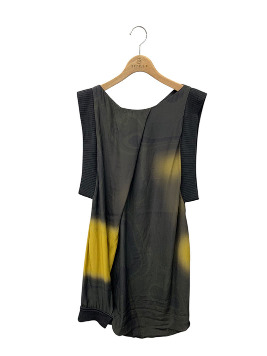 ジルサンダー JDX418A JX212 ワンピース 34 カーキグリーン シルク リブ ITRR3GEM7ZPK