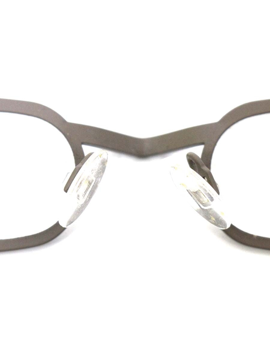 テオ Presidente 137 メガネ グレージュ メタルフレーム フルリム スクエア IT76XNVUXKXS 【SALE】