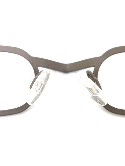 テオ Presidente 137 メガネ グレージュ メタルフレーム フルリム スクエア IT76XNVUXKXS 【SALE】