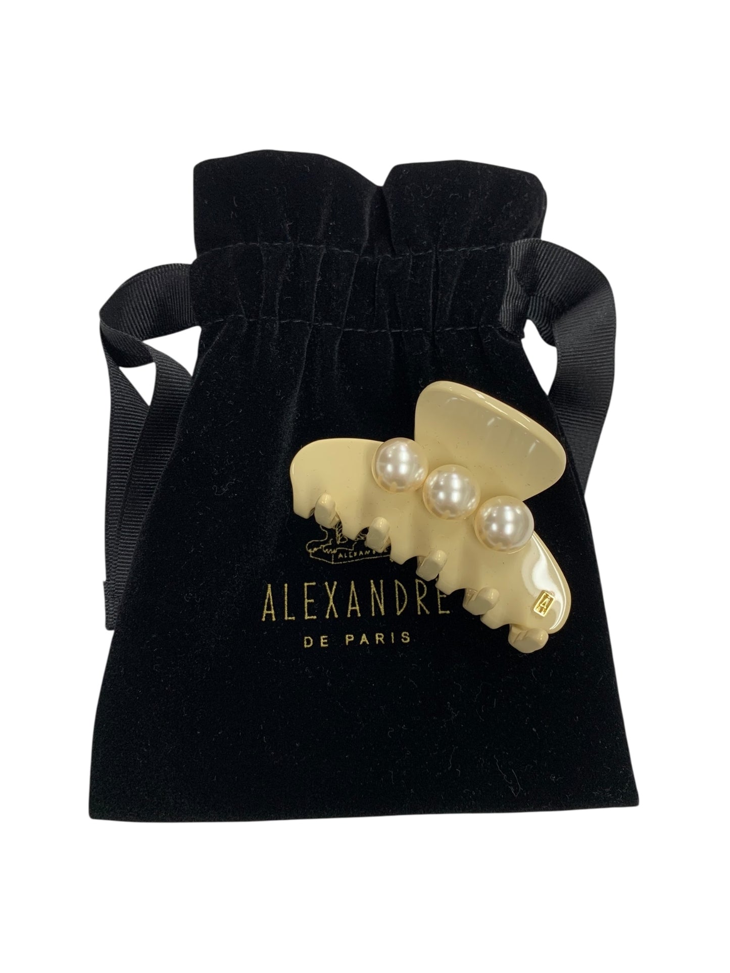 アレクサンドルドゥパリ OVERSIZE PINCE SMALL CLIP ACCS-17607-02 ミニクリップ ベージュ パール IT7K0O2PARS6