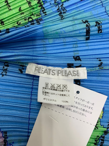 PLEATS PLEASE プリーツプリーズ イッセイミヤケ WORLD MAP PP81-J0594 世界地図柄 カーディガン 長袖 ITR5YM0GXUV8