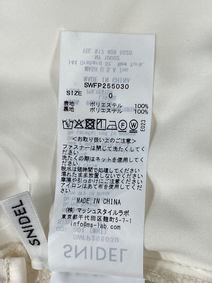 スナイデル リップルラインミニスカショーパン SWFP255030 0 ホワイト IT1NOHXSSMA8