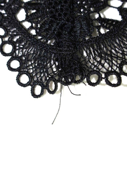 グレースコンチネンタル 19321086 スカート 36 ブラック レースパッチフレアスカート ITNU3JRSGAQY