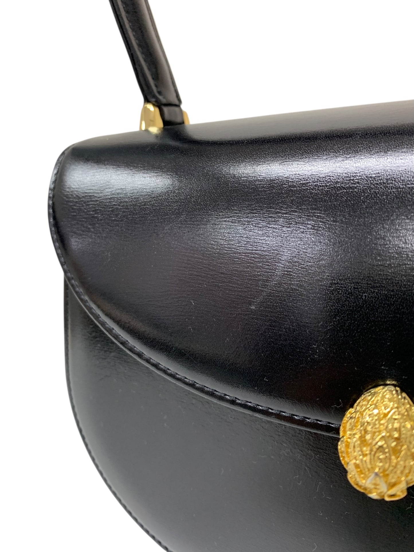 和光 ハンドバッグ ブラック レザー IT6W1BKJP8KK