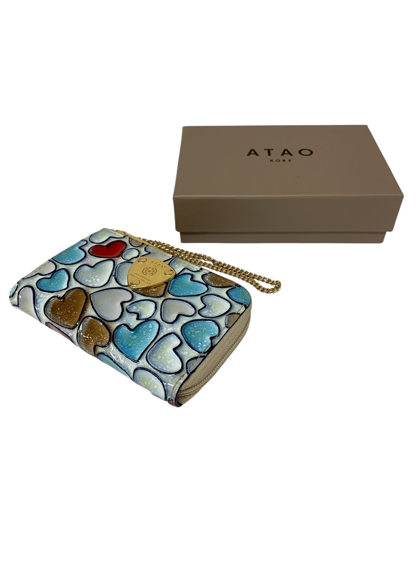 アタオ ベル・ハッピーヴィトロキャトル ミニ財布 マルチカラー キーケース+ミニ財布 ITFT3EOR1KSM 【SALE】