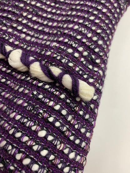 ルネ 6946070 ワンピース 34 パープル ツイード フロントジップ マリアケント社製 ITM60RU6QHI0