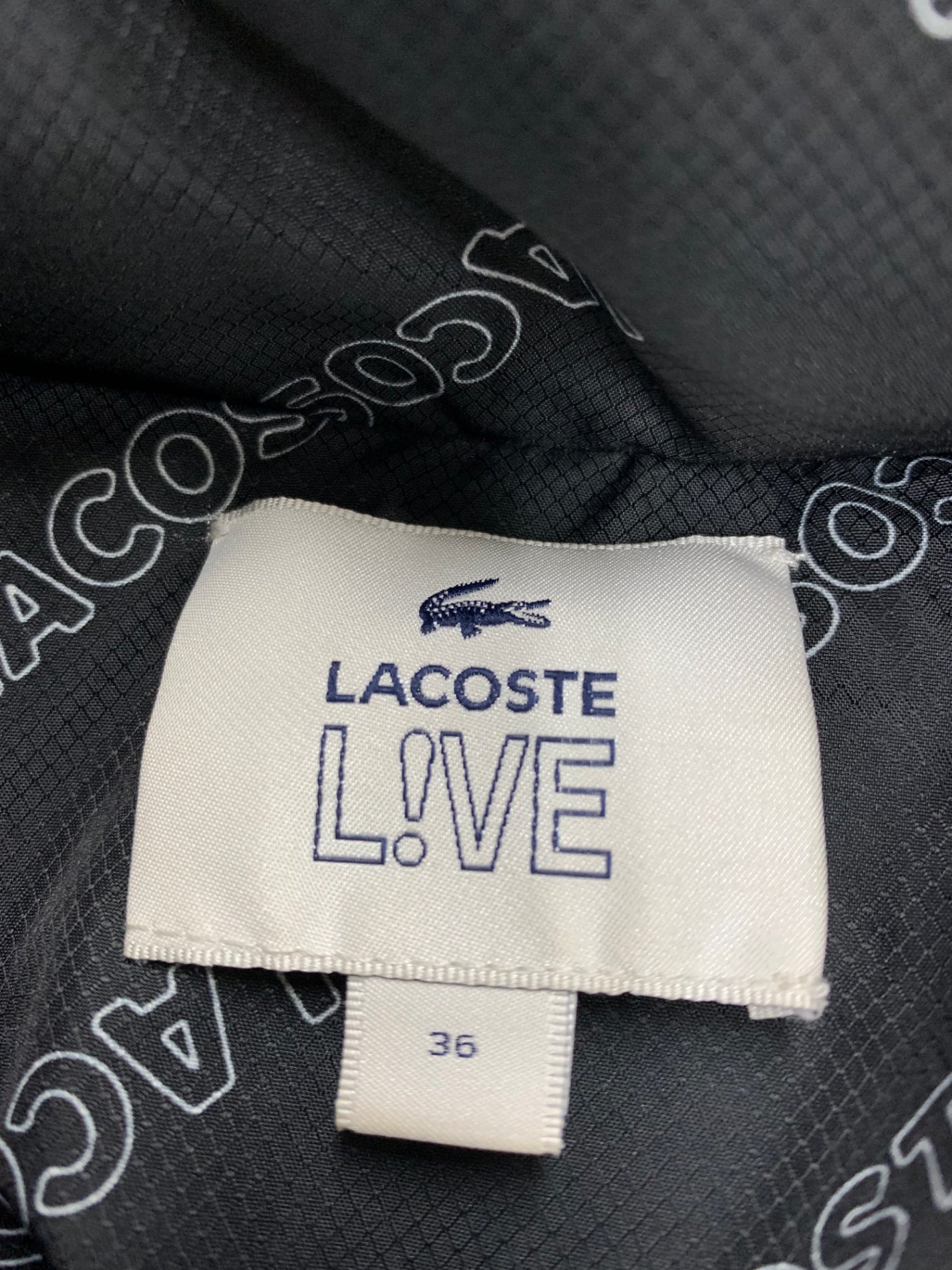 ラコステ BF8170L ダウンコート 36 ブラック LIVE リバーシブル IT0PGZQQ9EVO