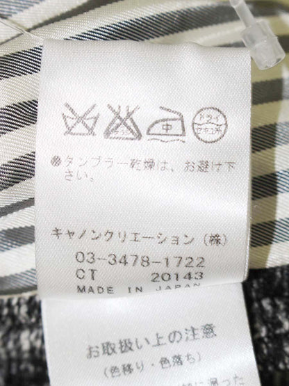 クーム CJ-12462 ジャケット 38 ブラック ツイード調 異素材 IT44JMSK3JE2