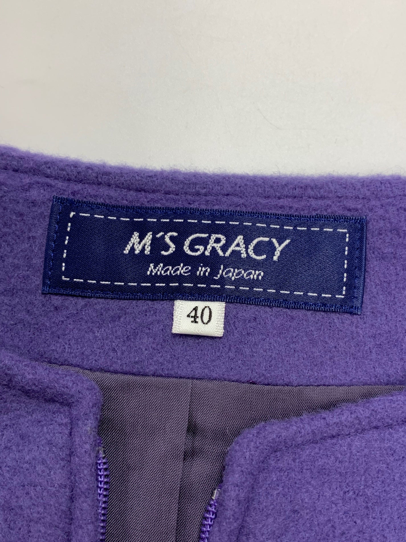 エムズグレイシー Purple Coat 819526 コート 40 パープル IT9UA0WCZ29C