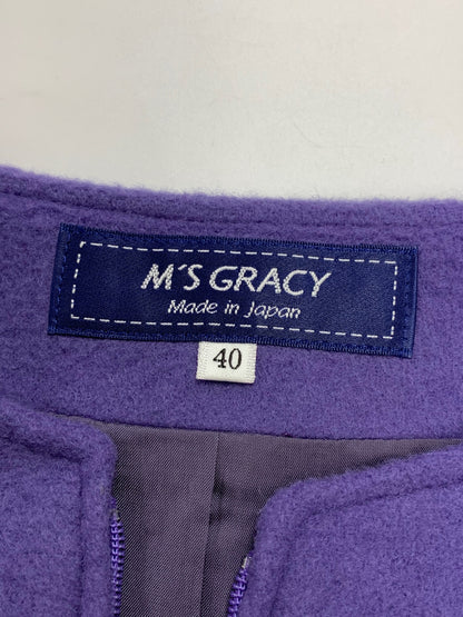 エムズグレイシー Purple Coat 819526 コート 40 パープル IT9UA0WCZ29C
