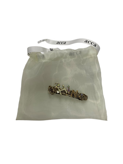 アッカ ハッピーメッセージシャイン バレッタ ゴールド IT5XYWPK1TCJ