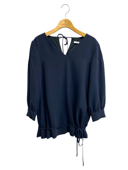 フォクシーニューヨーク Blouse 37327 ブラウス 38 ネイビー リボン ITEV8YKHH620