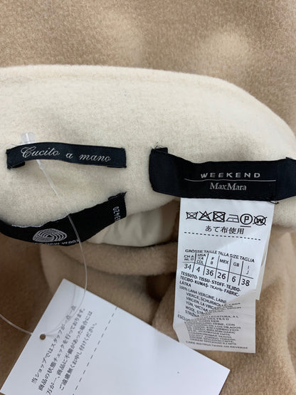 ウィークエンドマックスマーラ 501603196 チェスターコート 38 ブラウン ウール リバーシブル ITXHCZLWHN7Q