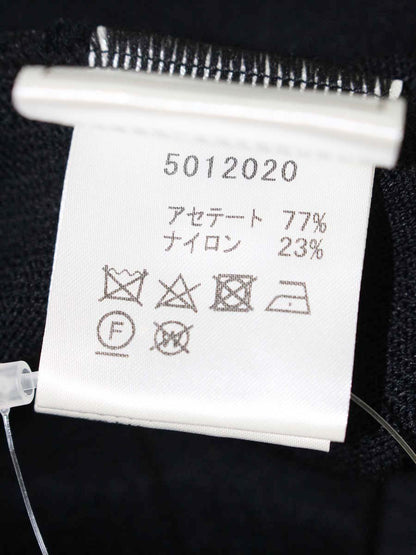 ルネ basic 5012020 カーディガン 36 ブラック リボンモチーフ IT2UL9AUPOJ4