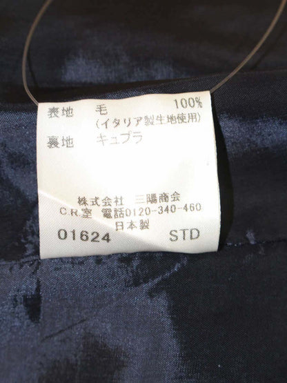バーバリーロンドン B1R11-113-28 スラックス 40 ブラック コットン100％(イタリア製生地 ) キュプラ ストライブ ストレート ITU8WMIFKJFG