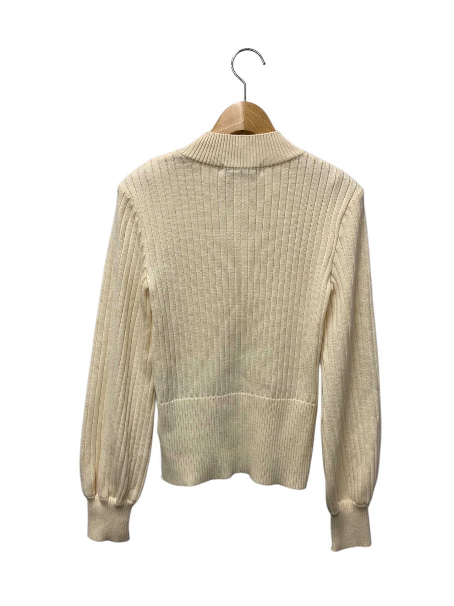 ルネ 5232200 ニットセーター 36 アイボリー リブネック ITLD8UVB59DC