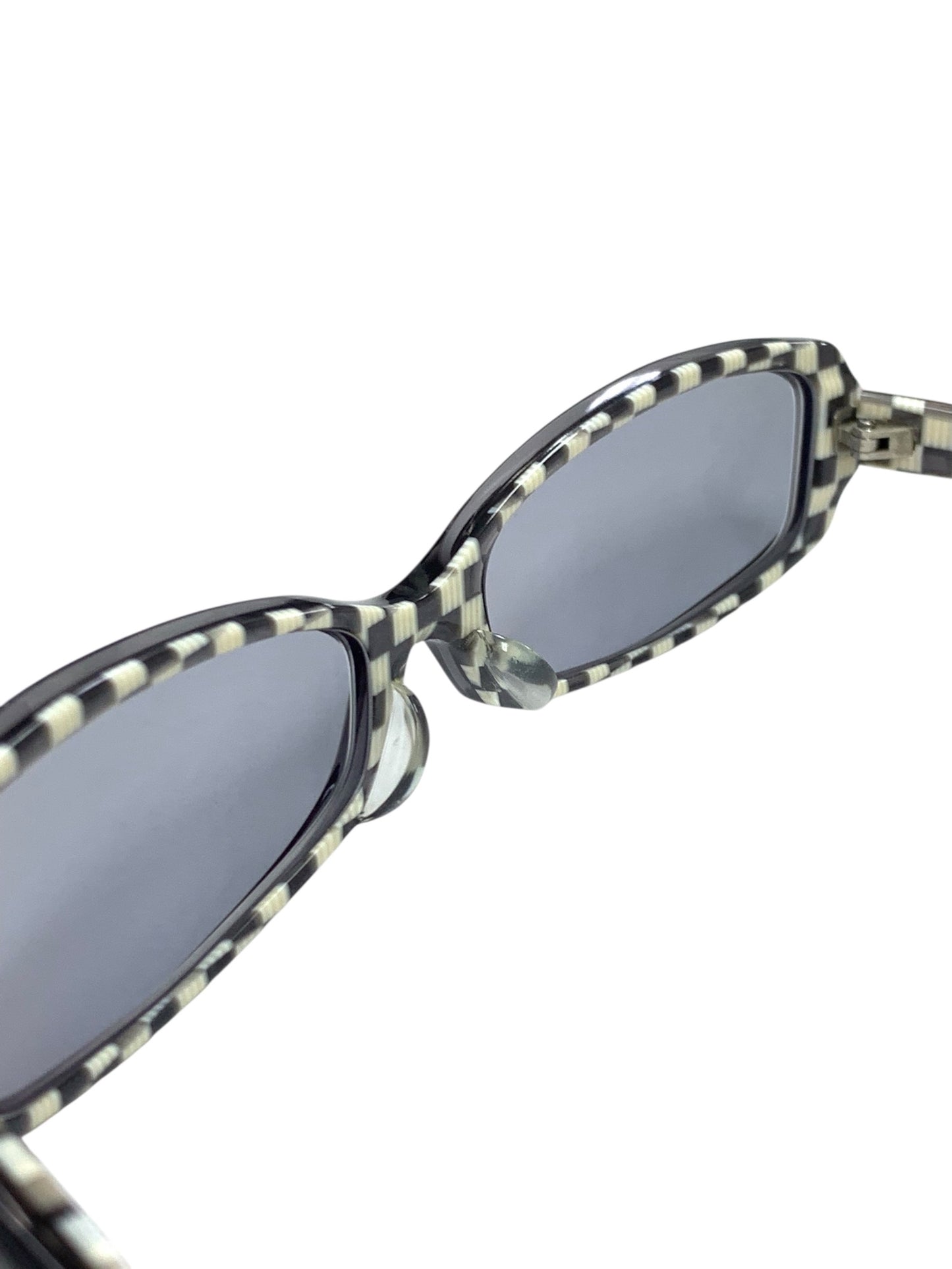 レスザンヒューマン パンチラッ-11-ハンイナリ メガネ 眼鏡 ブラック チェック セルフレーム フルリム スクエア ITEPNS24D5N4 【SALE】