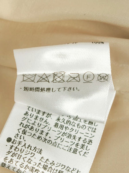 ソブ フラワーサテンプリーツスカート 0302-181-241A 38 ベージュ 24SS ITOUZ7S4U7ZG