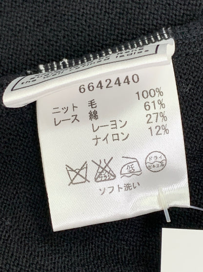 ルネ 6642440 胸元レース カーディガン ブラック ITPI3B31D3AW