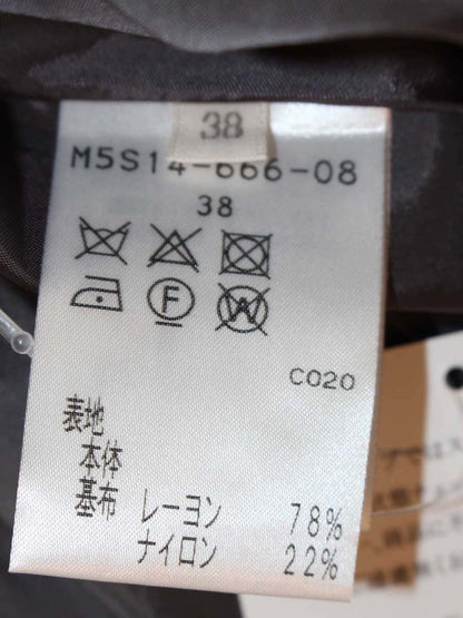 エポカ M5S14-666-08 スカート 38 グレー フラワーモチーフ レース IT6IOCE19NCI