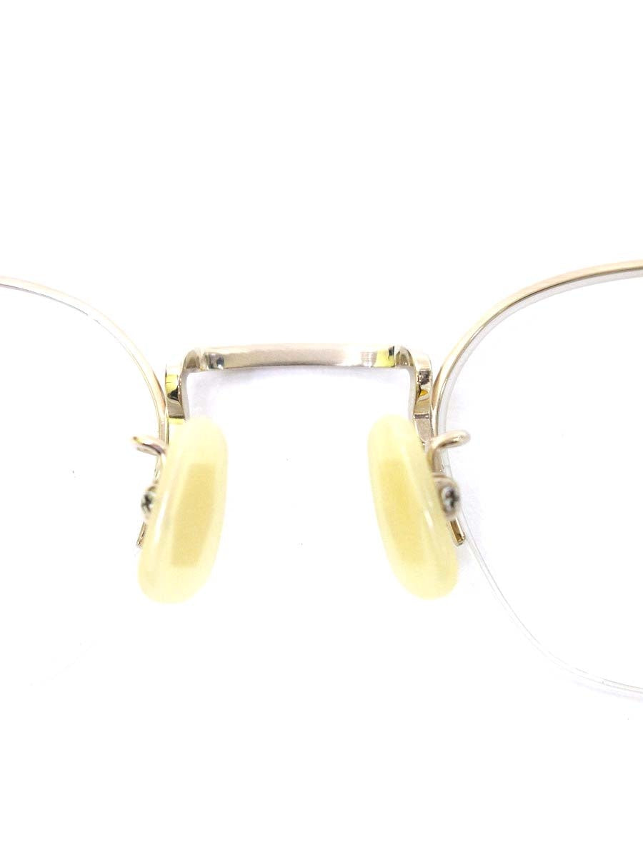 金子眼鏡 BWG VINTAGE KV-112 メガネ ゴールド コンビフレーム ハーフリム（ナイロール）スクエア ITTGRGE2K0T4