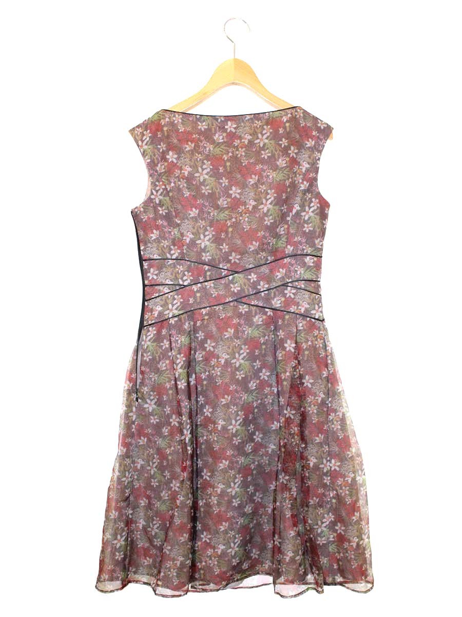 トッカ LIBERTY ART FABRICS OPTOGW0375 ワンピース 0 ブラウン フラワーモチーフ ITCV4ZT8WMM0