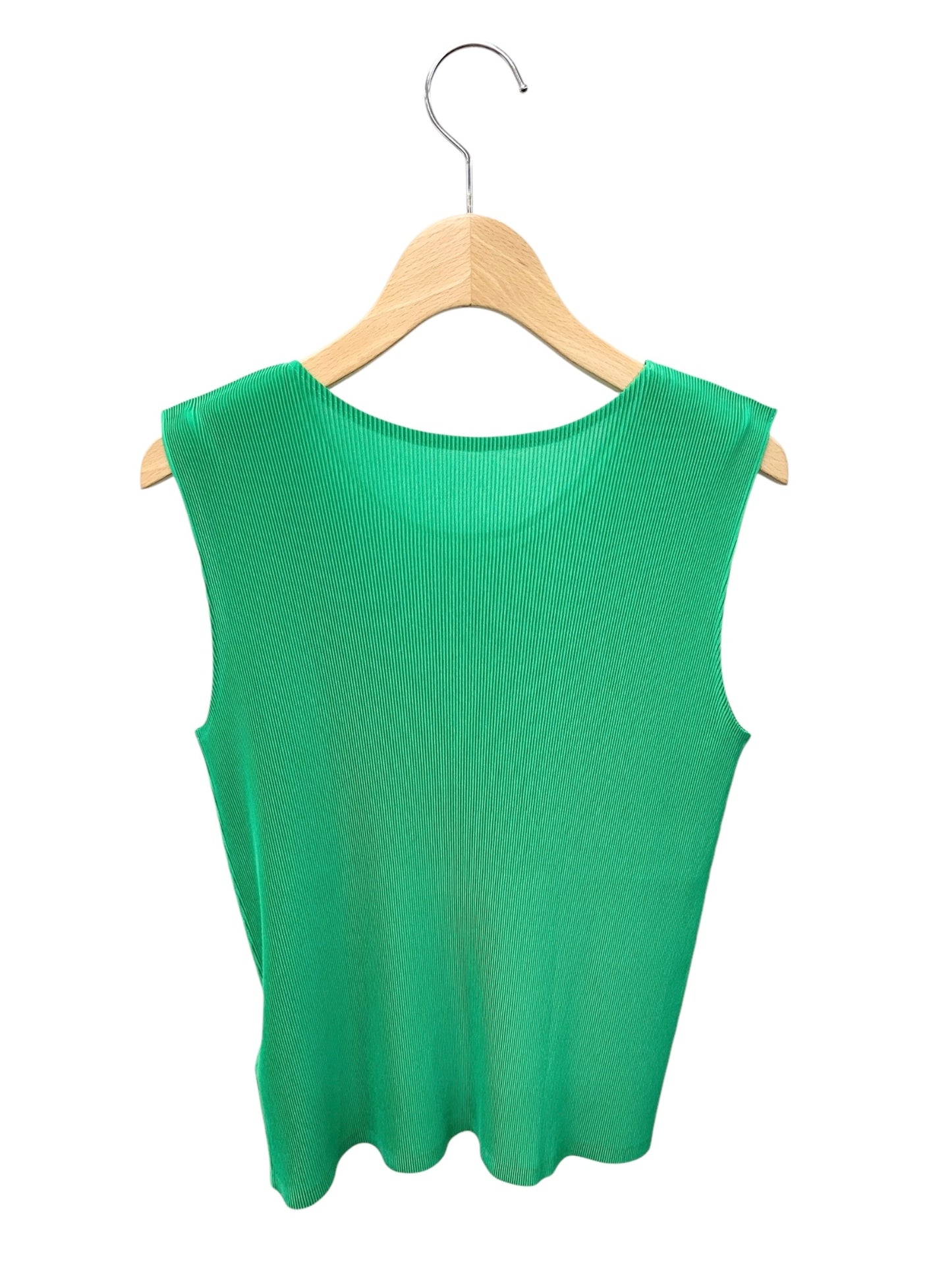 プリーツプリーズイッセイミヤケ PP41FK291 ノースリーブカットソー 3 グリーン ITDVVGXI3SR8