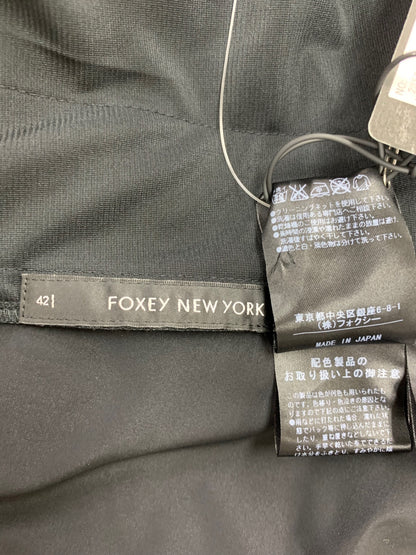 フォクシーニューヨーク ギフトラップドレス 28599 ワンピース 42 ブラック リボン IT6DIH9FLE3Z