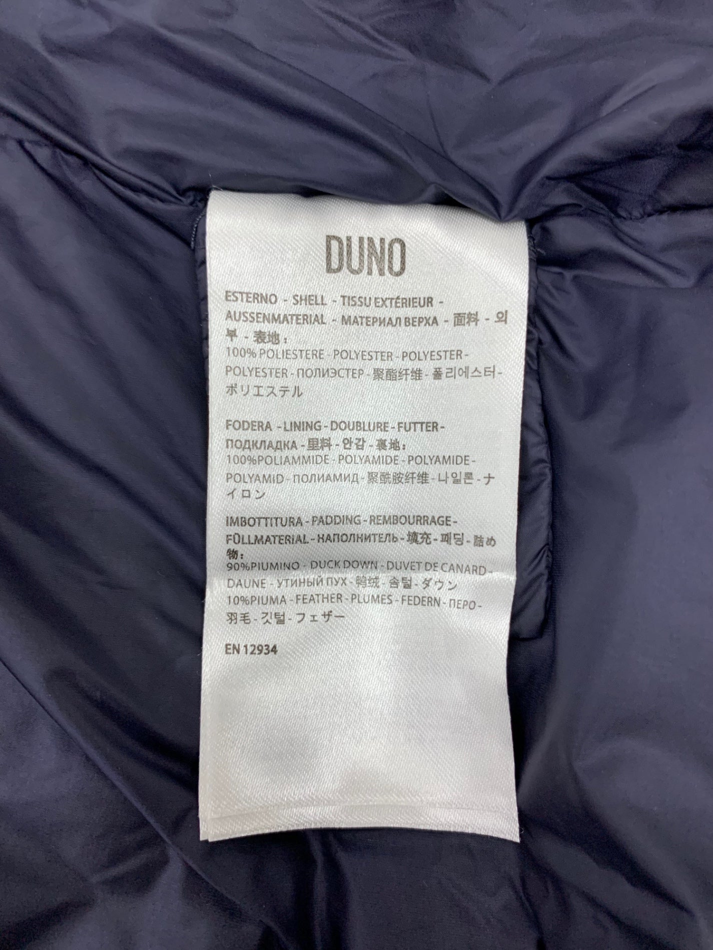 デュノ BALLON-M GW550E-A19 ダウンコート 48 ネイビー キルティング切替 Iライン IT10ZM407URO