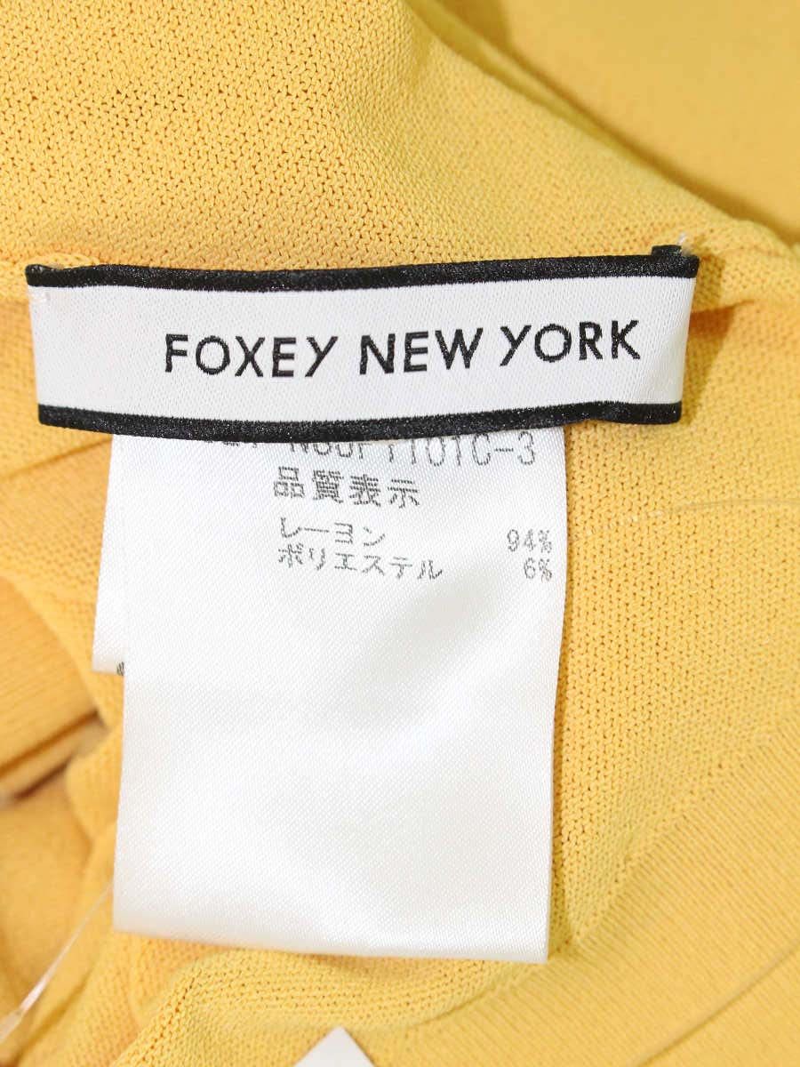 フォクシーニューヨーク カーディガン アッパースタンダード 32821 カーディガン 40 イエロー ITVZDFOJ8F3I