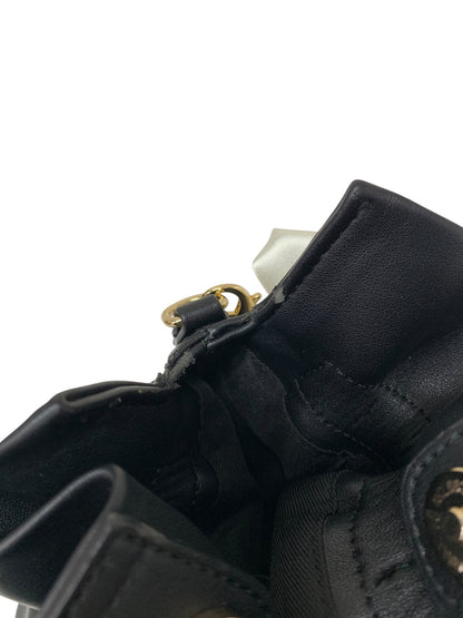 エムズグレイシー Pearl x Ribbon Bag 094303 ハンドバッグ ブラック パール リボン IT8SLD6472AC