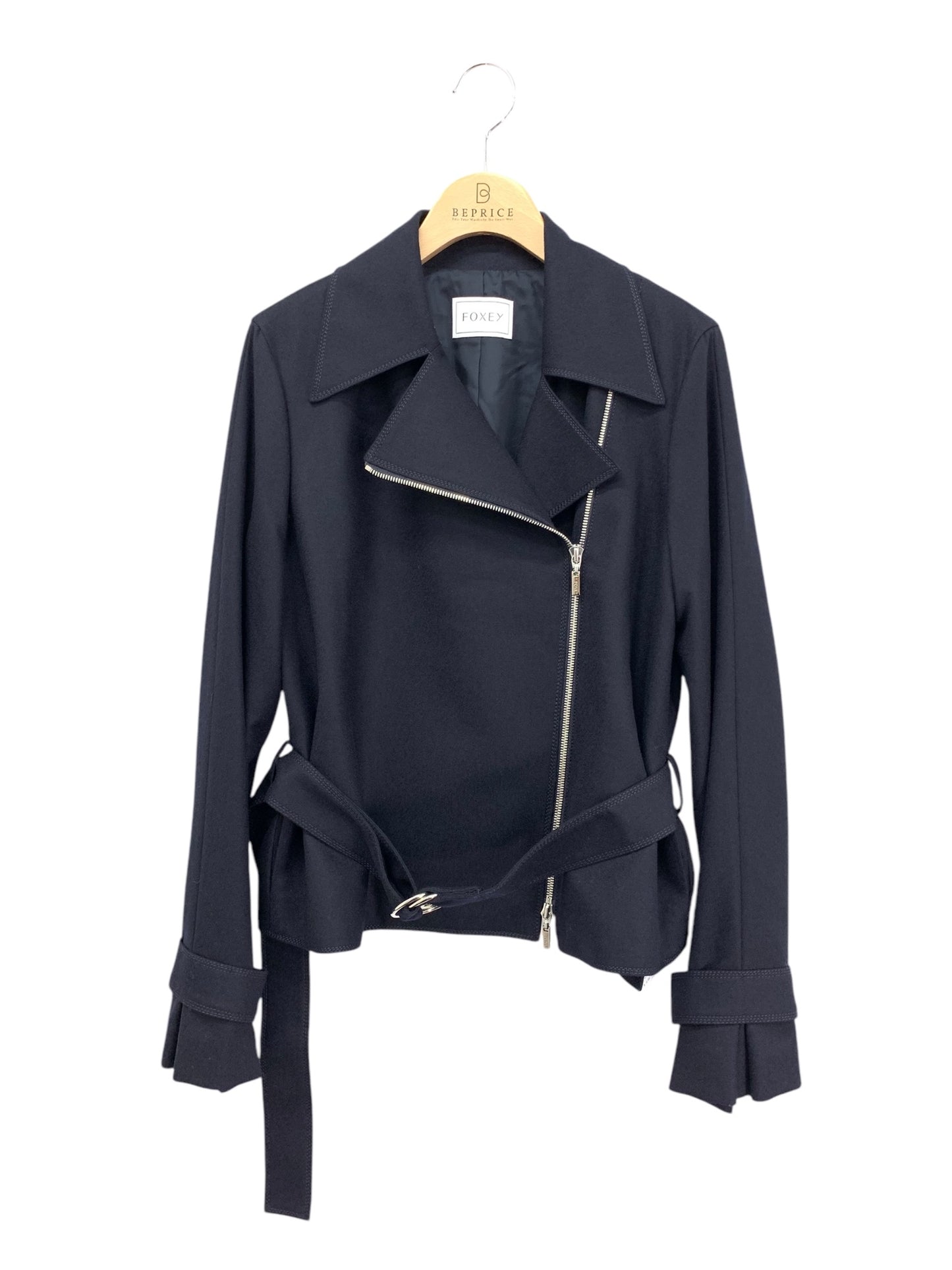 フォクシーブティック 39894 ジャケット 38 ネイビー ライダース ITDZA41B2Z09