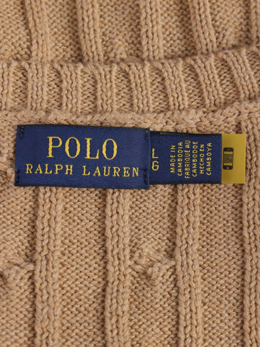 ポロラルフローレン ニット LG ブラウン ケーブル IT786EVLSV78
