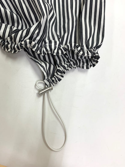アンスリード W TRIANGLE TUCK SH/ダブルタックオーバーシャツ 522450401401-01 38 ブラック 24aw ITAWM0EBBCDI