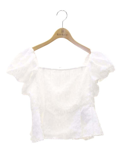 セルフォード CWFB252042 オフショルショートブラウス 38 ホワイト ITQ1CJTB8XT4