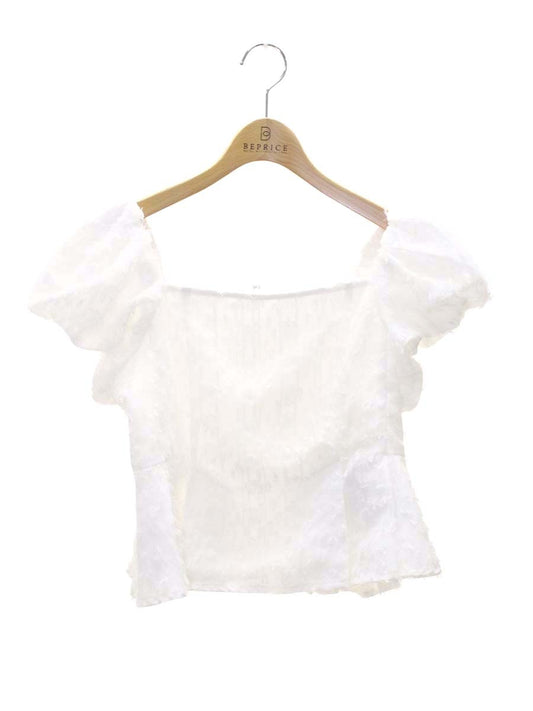 セルフォード CWFB252042 オフショルショートブラウス 38 ホワイト ITQ1CJTB8XT4