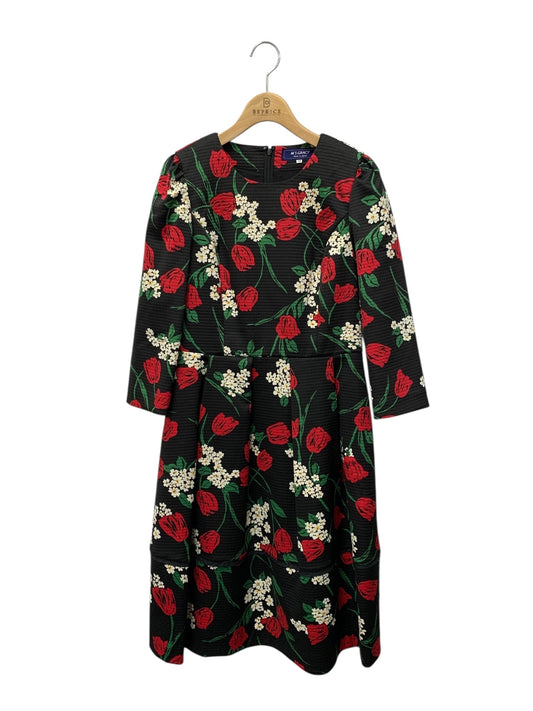 エムズグレイシー Tulip & Queen Anne's Lace Flower Dress 911559 ワンピース 38 ブラック IT73SNVZFB30